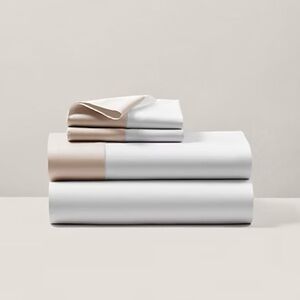 Ralph Lauren | Queen Size Flat Sheet Hemstitch Sateen Cotton